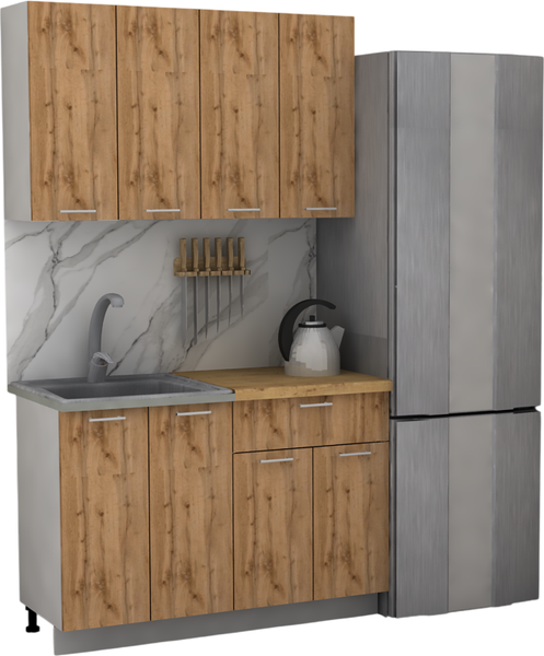 Изображение товара Кухонный гарнитур Eligard Lion 1.2 без столешницы (дуб натуральный)