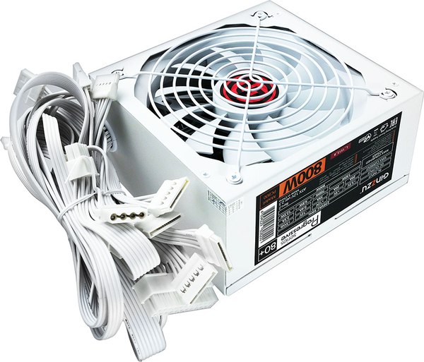 Изображение товара Блок питания для компьютера Ginzzu PC800 800W (белый)