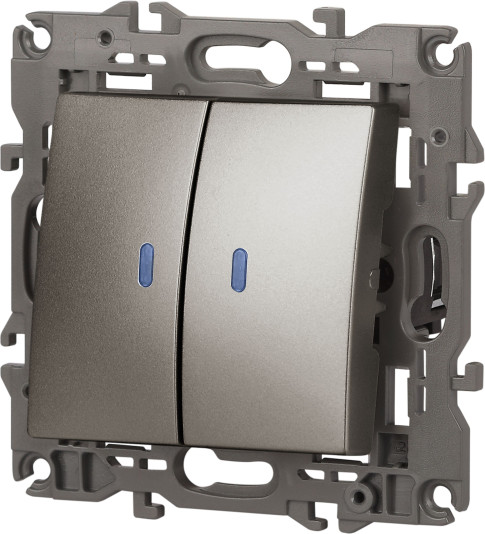 Изображение товара Выключатель ЭРА Elegance 14-1105-16 / Б0065789 (титан)