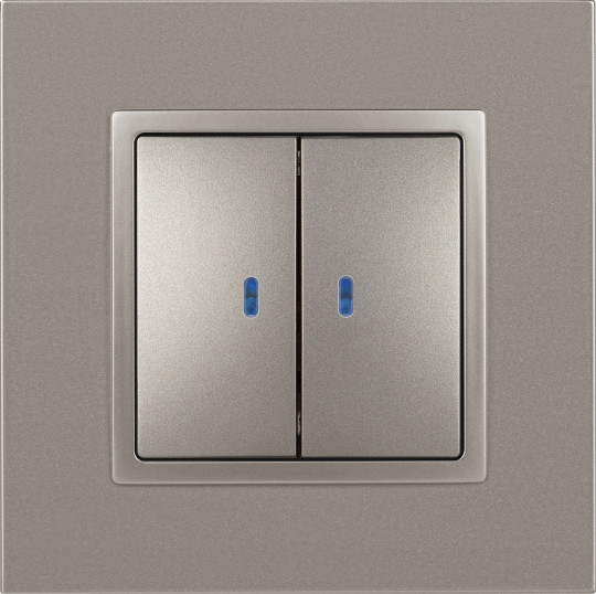 Изображение товара Выключатель ЭРА Elegance 14-1105-16 / Б0065789 (титан)
