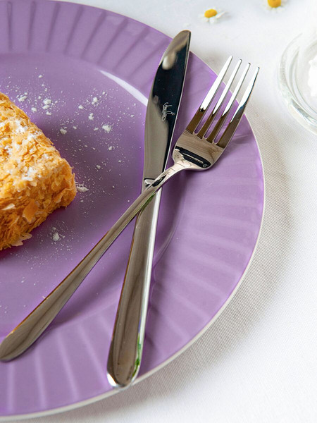 Изображение товара Тарелка столовая обеденная HomeQueen Летние воспоминания 77104 (сиреневый)