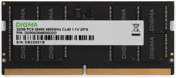 Изображение товара Оперативная память DDR5 Digma DGMAS54800032D