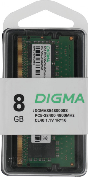 Изображение товара Оперативная память DDR5 Digma DGMAS5480008S