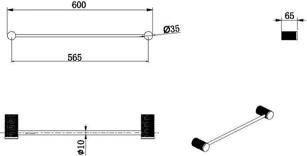 Изображение товара Держатель для полотенца Allen Brau Priority 4.0 6.31D11-MG / 331453