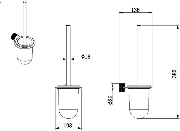 Изображение товара Ершик для унитаза Allen Brau Priority 4.0 6.31С09-31 / 327945