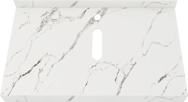 Изображение товара Столешница под раковину Teymi Helmi 80 / T150108 (белый мрамор)