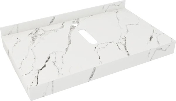 Изображение товара Столешница под раковину Teymi Helmi 80 / T150108 (белый мрамор)