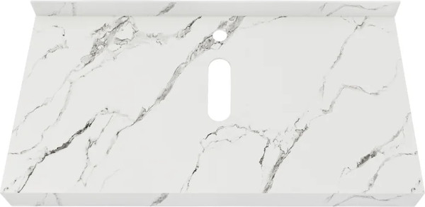 Изображение товара Столешница под раковину Teymi Helmi 90 / T150109 (белый мрамор)