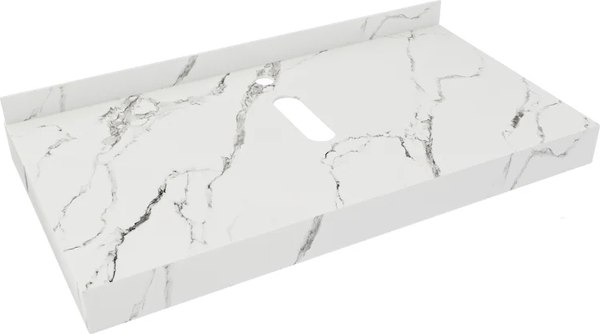 Изображение товара Столешница под раковину Teymi Helmi 90 / T150109 (белый мрамор)