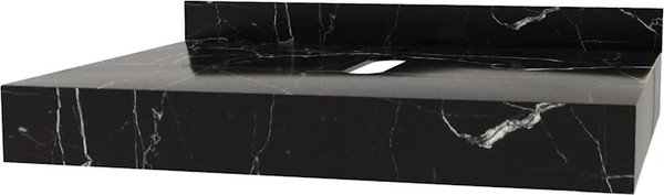 Изображение товара Столешница под раковину Teymi Helmi 60 / T150306 (черный мрамор)