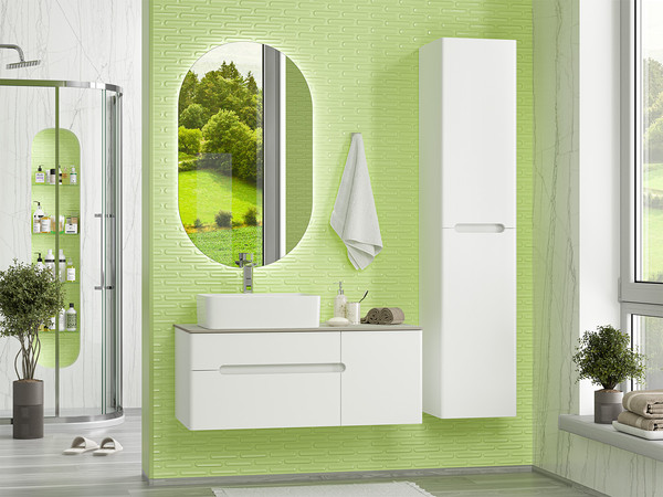 Изображение товара Шкаф-пенал для ванной Misty Роял 35 / П-Роя-01035-011П