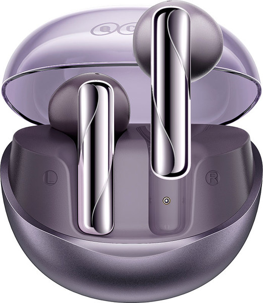 Изображение товара Беспроводные наушники QCY AilyBuds / BH24QT32A (прозрачный/фиолетовый)