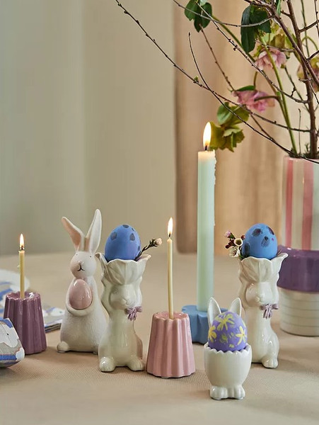 Изображение товара Подставка для яйца Tkano Easter Essential Flower Bunny / TK25-DEC-RA0001