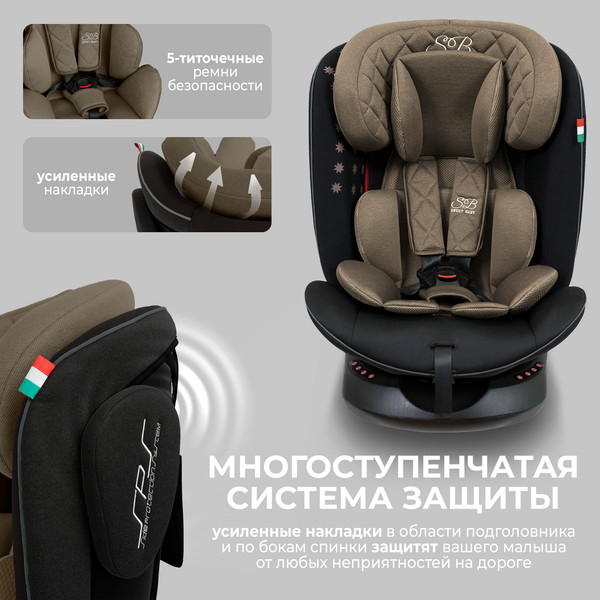 Изображение товара Автокресло Sweet Baby Crosstour 360 SPS Isofix 0-36 (бежевый)