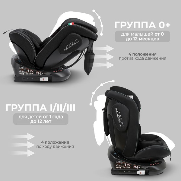 Изображение товара Автокресло Sweet Baby Crosstour 360 SPS Isofix 0-36 (черный)