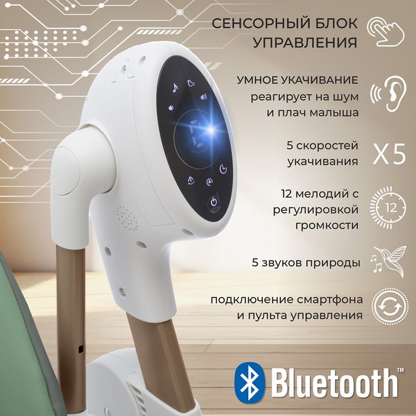 Изображение товара Стульчик для кормления Sweet Baby Fiesta (золото/зеленый)