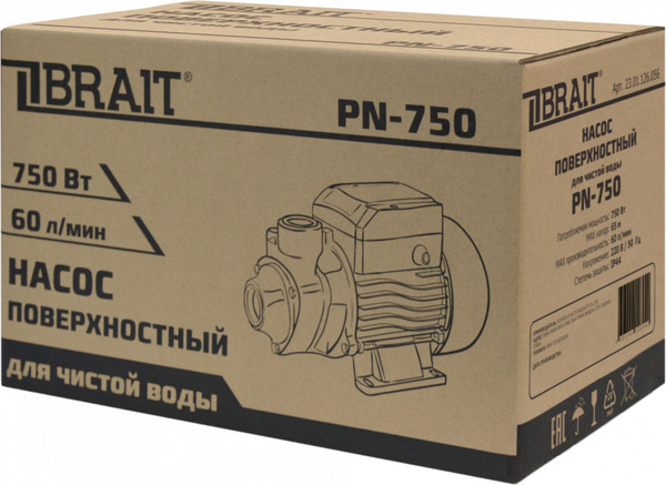 Изображение товара Поверхностный насос Brait PN-750