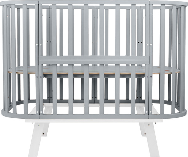 Изображение товара Детская кровать-трансформер Sweet Baby Belloni 3в1 с маятником (серый/белый)