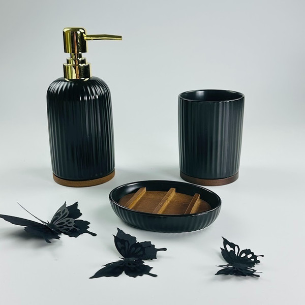 Изображение товара Набор аксессуаров для ванной Lenardi Blackwood 235-034