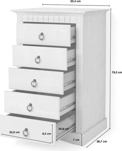 Изображение товара Комод Dipriz Неаполь / Д.20021.1 (серый RAL7016/крышка антик )