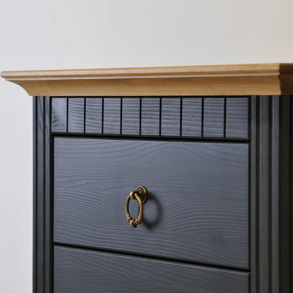 Изображение товара Комод Dipriz Неаполь / Д.20021.1 (серый RAL7016/крышка антик )