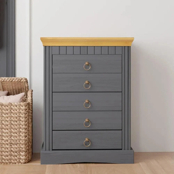 Изображение товара Комод Dipriz Неаполь / Д.20021.1 (серый RAL7016/крышка антик )