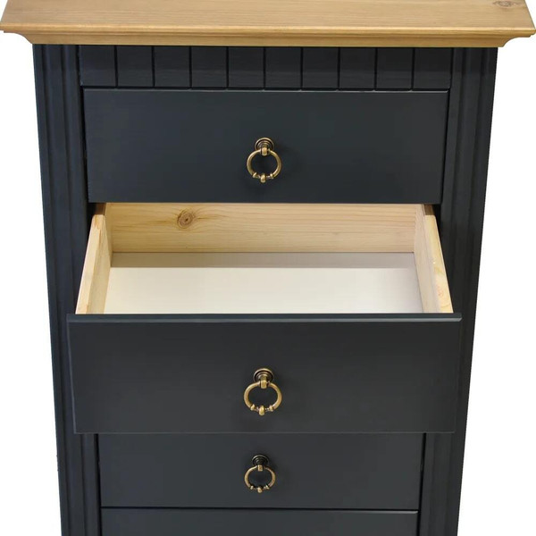 Изображение товара Комод Dipriz Неаполь / Д.20021.1 (серый RAL7016/крышка антик )