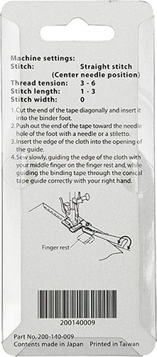 Изображение товара Лапка для швейной машины Janome J200-140-009