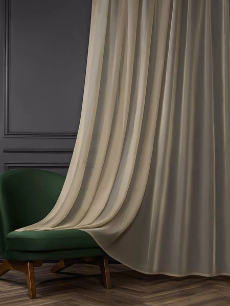 Изображение товара Гардина Arya Veo 500x250 / 8001885870865 (темно-бежевый)