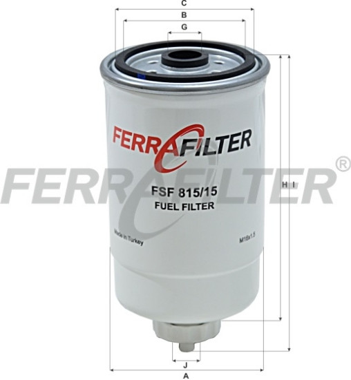 Изображение товара Топливный фильтр Ferra Filter FSF815/15