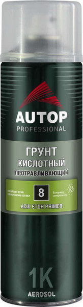Изображение товара Грунтовка автомобильная AUTOP №8 Кислотная протравливающая ATP-A07826 (650мл, зеленый)