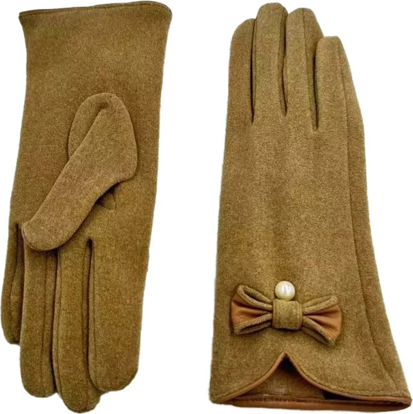 Изображение товара Перчатки Arya Gloves Velvet / 8680943253217 (M, бежевый)