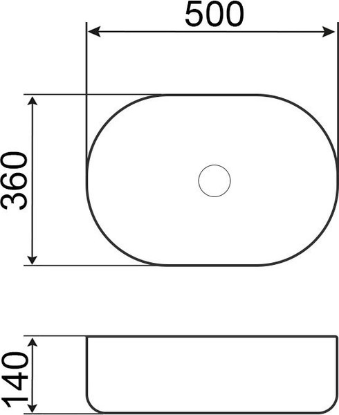 Изображение товара Умывальник Roxen Fabio 570210