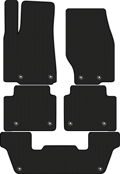Изображение товара Комплект ковриков для авто Alicosta 2555_1 для Jeep Grand Cherokee V SUV/WL6 мест+3ряд 2021-н.в. (EVA соты, черный)