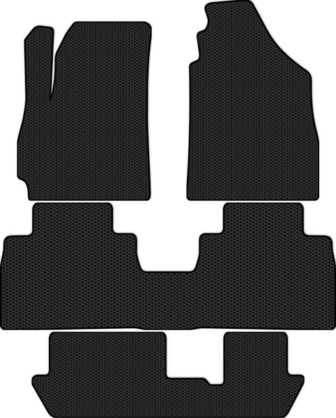 Изображение товара Комплект ковриков для авто Alicosta 2559_1 для Jetour X70 I SUV +3 ряд 2019-н.в. (EVA соты, черный)