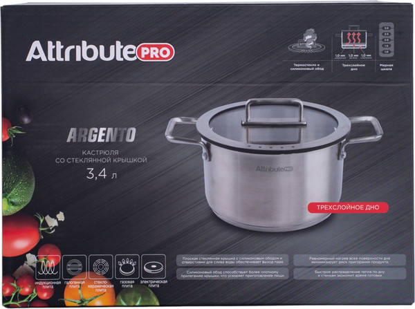 Изображение товара Кастрюля Attribute Argento ASA003