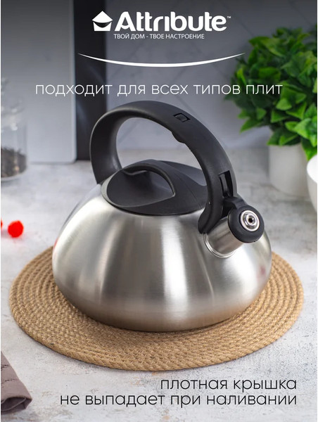 Изображение товара Чайник со свистком Attribute Duet ASD004