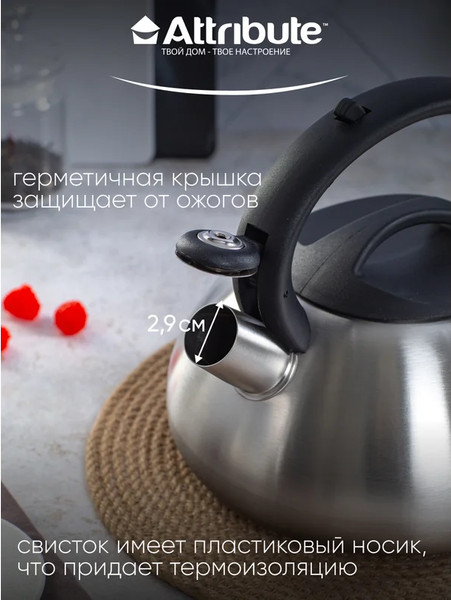 Изображение товара Чайник со свистком Attribute Duet ASD004