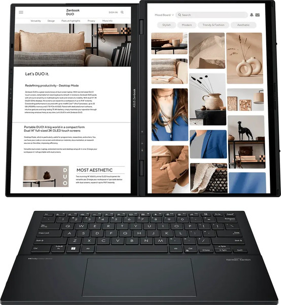 Изображение товара Ноутбук Asus Zenbook Duo UX8406CA-PZ079W (90NB14X1-M00330)