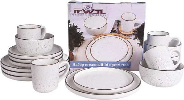 Изображение товара Набор столовой посуды JEWEL Глория ПС0004-53 (16пр)