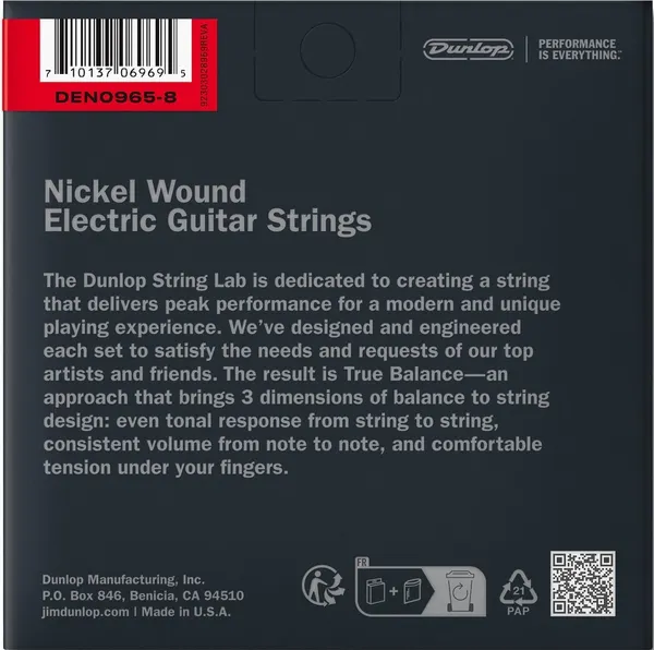 Изображение товара Струны для электрогитары Dunlop Manufacturing DEN09658