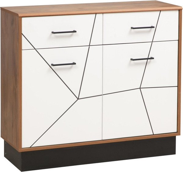 Изображение товара Комод Олмеко Гамма 54.07 (таксония/черный/ПВХ белый)