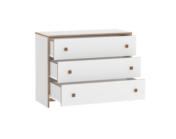 Изображение товара Комод Олмеко Дакота 68.02 (белый/дуб сонома)