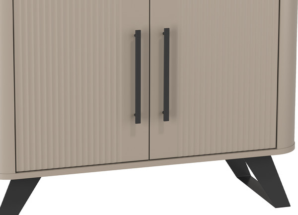 Изображение товара Тумба Олмеко Фиделия 76.03 (серый камень/мрамор черный/серый камень)