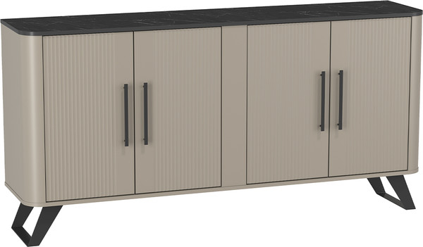 Изображение товара Тумба Олмеко Фиделия 76.04 (серый камень/мрамор черный/серый камень)