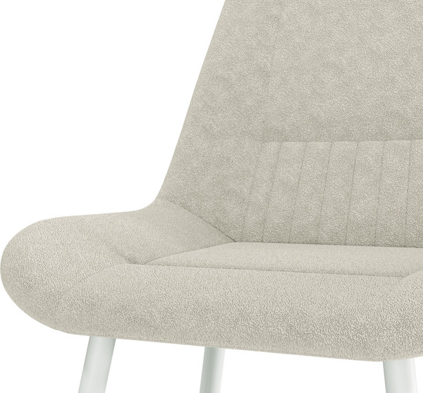 Изображение товара Стул Олмеко Николь (велюр Панда крем 6/ваниль/белый)