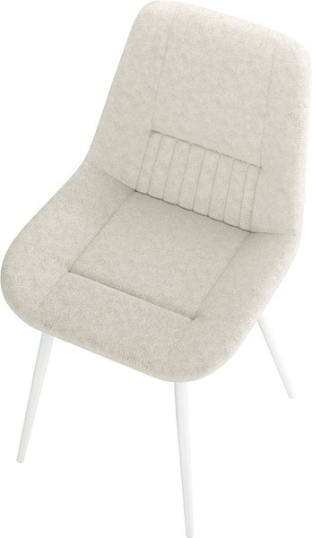 Изображение товара Стул Олмеко Николь (велюр Панда крем 6/ваниль/белый)