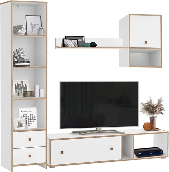 Изображение товара Полка Олмеко Дакота 68.08 (белый/дуб сонома)