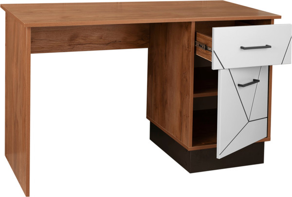 Изображение товара Письменный стол Олмеко Гамма 54.18 (таксония/черный/ПВХ белый)