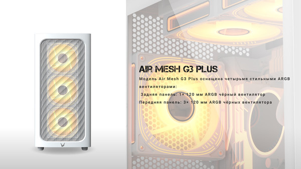 Изображение товара Корпус для компьютера Formula Air Mesh G3 (белый)